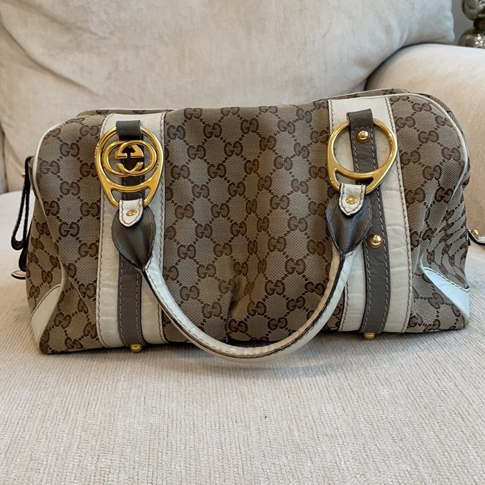 GUCCI Canvas Handbag- AUTHENTIC